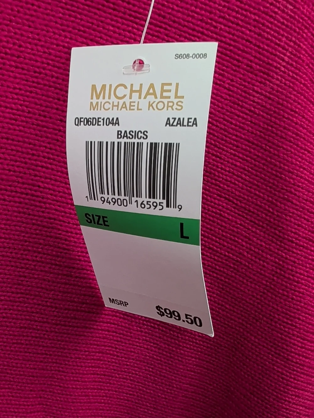 Michael Kors Fuchsia Sweater Large New Nwt